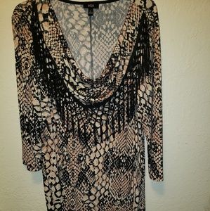 Pink Black and Gray Dress